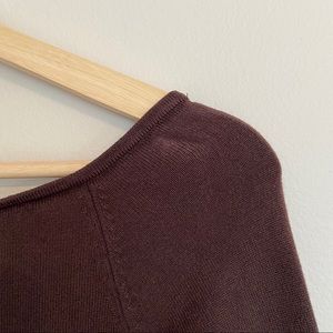 H&M Tops - H&M Brown Off-The-Shoulder Long Sleeve -Size S H&M Tops - H&M Brown Off-The-Shoulder Long Sleeve -Size S